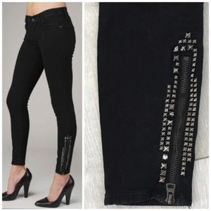 7 for all mankind gwenevere studded faded black